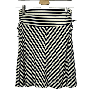 Dakini Striped Navy and White Skirt